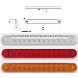 LED PLATE ROUGE 22CM