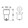 Ampoule graisseur BA15S24V 13 leds