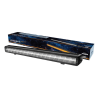 JUMBO - 80 cm - Barre double ligne de LEDs avec ligne centrale de veilleuses blanches et orange