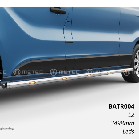 ESTRIBERAS INOX RENAUT TRAFIC L2 CON LEDS
