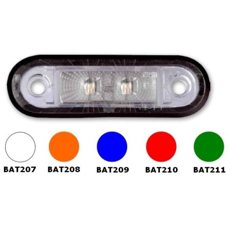 LED 12-30V BLANC/ORANGE/ROUGE/BLEU