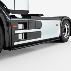 SIDE BARS MERCEDES PROCAN EJES 3850 CON LEDS - Accesorios para Cami...