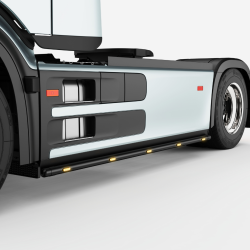SIDE BARS MERCEDES PROCAN EJES 3850 CON LEDS - Accesorios para Cami...